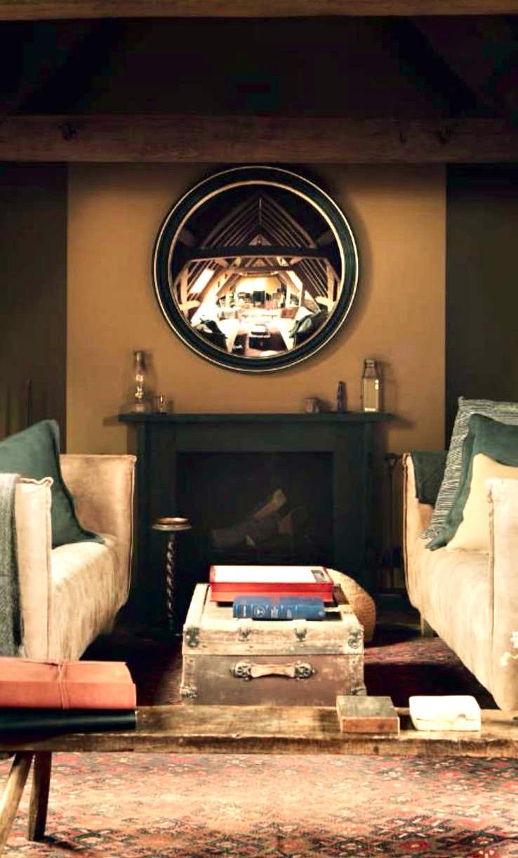 Styling ideas for convex mirrors in home interiors